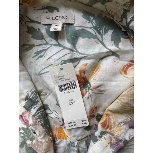 NWT Size XXS (P2P 25") - Anthropologie Pilcro Batwing Yoke Blouse (NWT US$ 118) - Picture 15 of 16